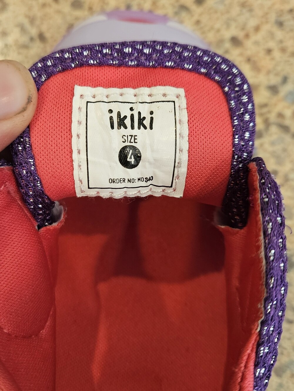 ikiki Hippo Squeaky Toddler Shoes V1 | Sparkly Purple - Picture 11 of 11